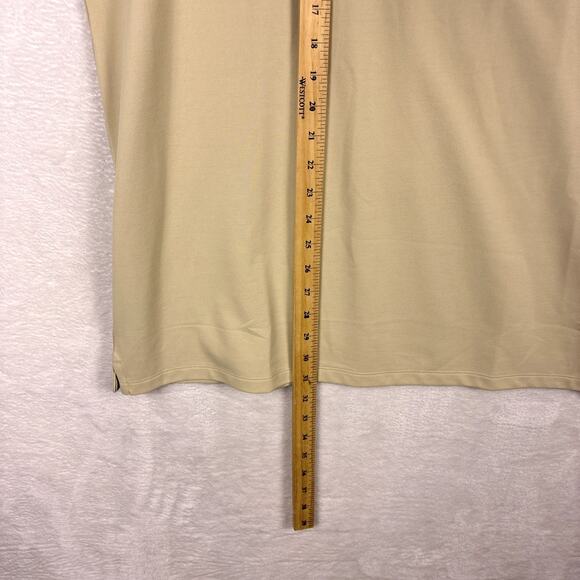Vuori Gamepoint Polo Shirt Mens XXL Cashew Tan Preppy Performance Golf Tennis - Picture 5 of 8